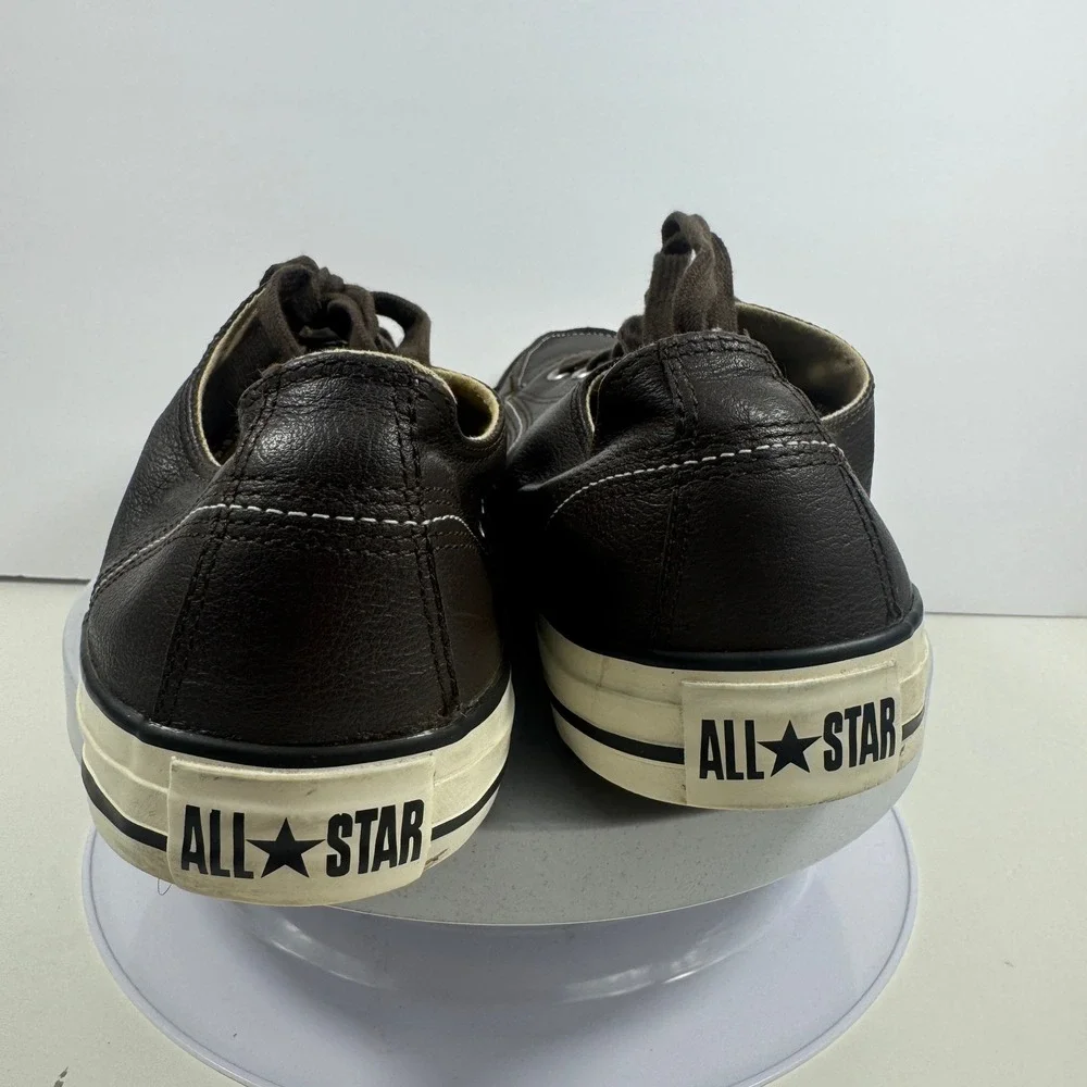Converse All Star Mens Dark Brown Leather Moc Toe Low Top Sneakers Shoes 12‎ - Picture 7 of 15
